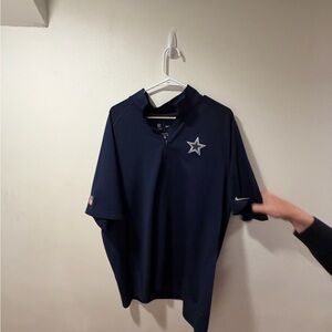 Nike Dallas Cowboys NFL On-Field Quarter-Zip Polo – Navy – Men’s XL